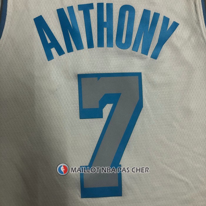 Maillot Los Angeles Lakers Carmelo Anthony NO 7 Ville 2020-21 Blanc